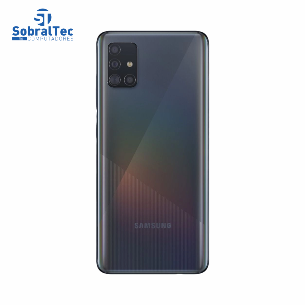 Smartphone Samsung Galaxy A51 128GB Preto 4G - 4GB RAM 6,5” Câm. Quádrupla + Câm. Selfie 32MP