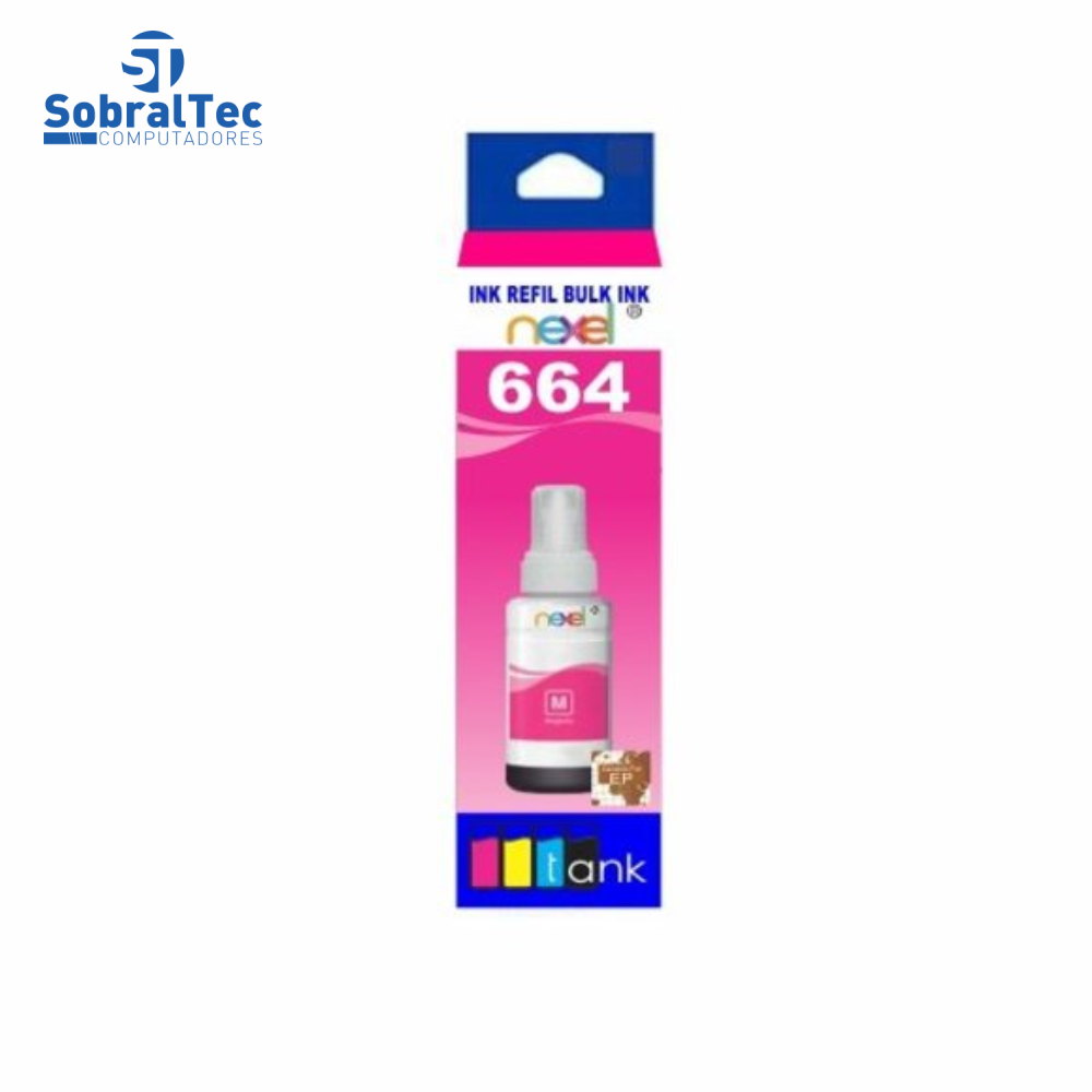 Tinta Refil Bulk Ink Compativel Epson Corante 100ML Magento- 664 Nexel