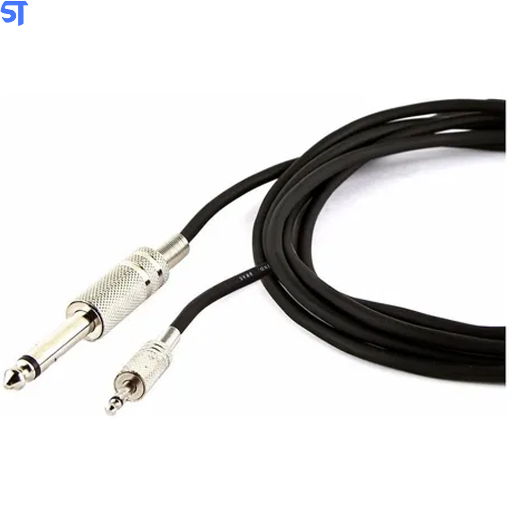 Cabo P2 Stereo X P10 Mono Metal 25 Metros Excelente