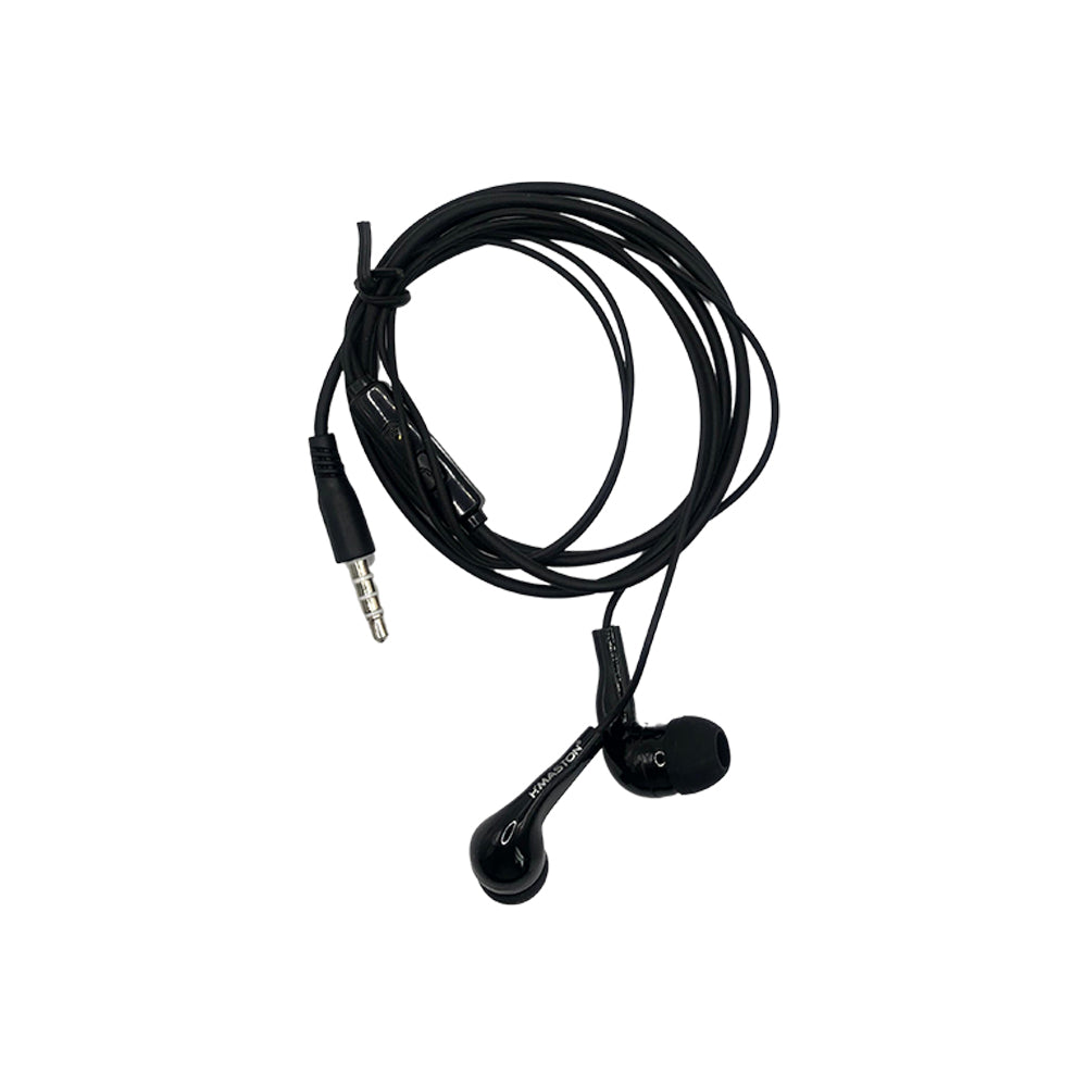 Fone de Ouvido Intra-Auricular Stereo com Microfone H'maston EJ-10 - Preto