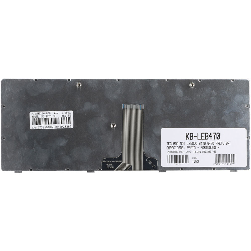 Teclado Notebook Lenovo G470-uk- Pn Mb290-006| Preto