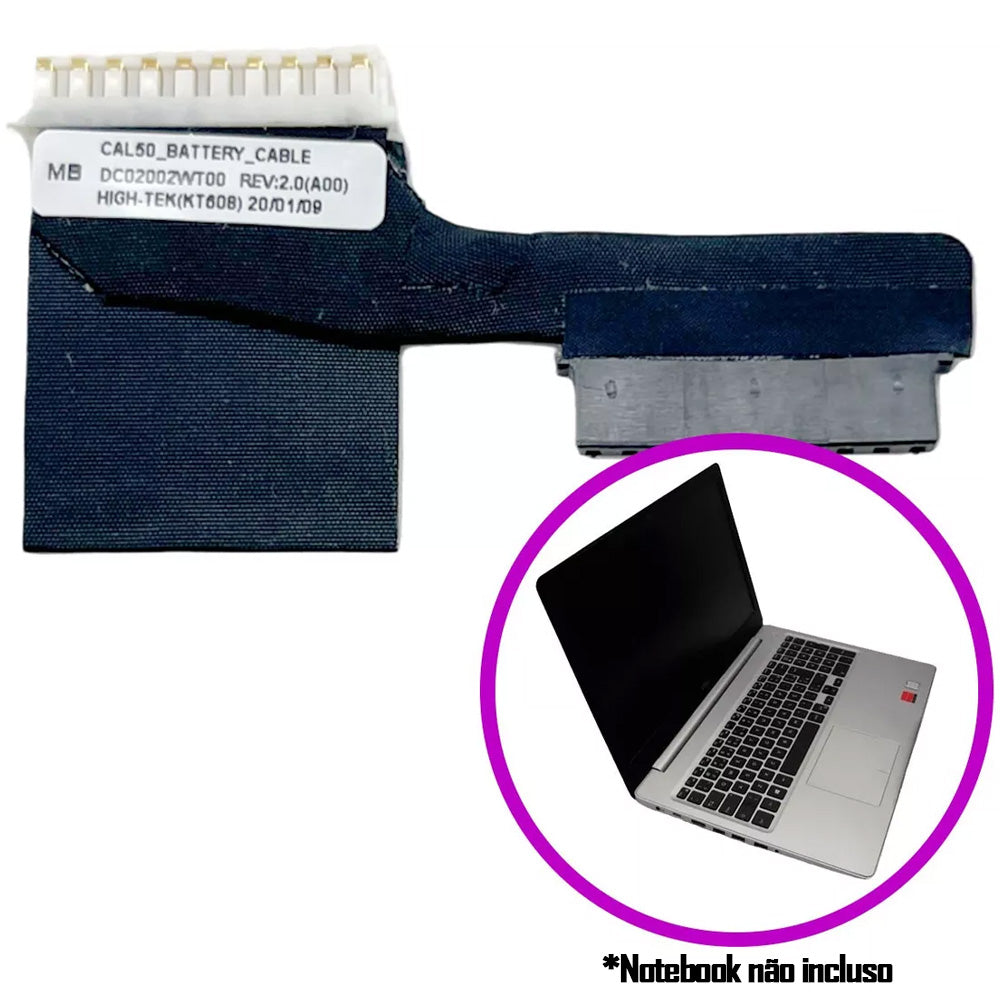 Cabo Flat Conector da Bateria Dell 15 5565 5567 0G0FWX P66F