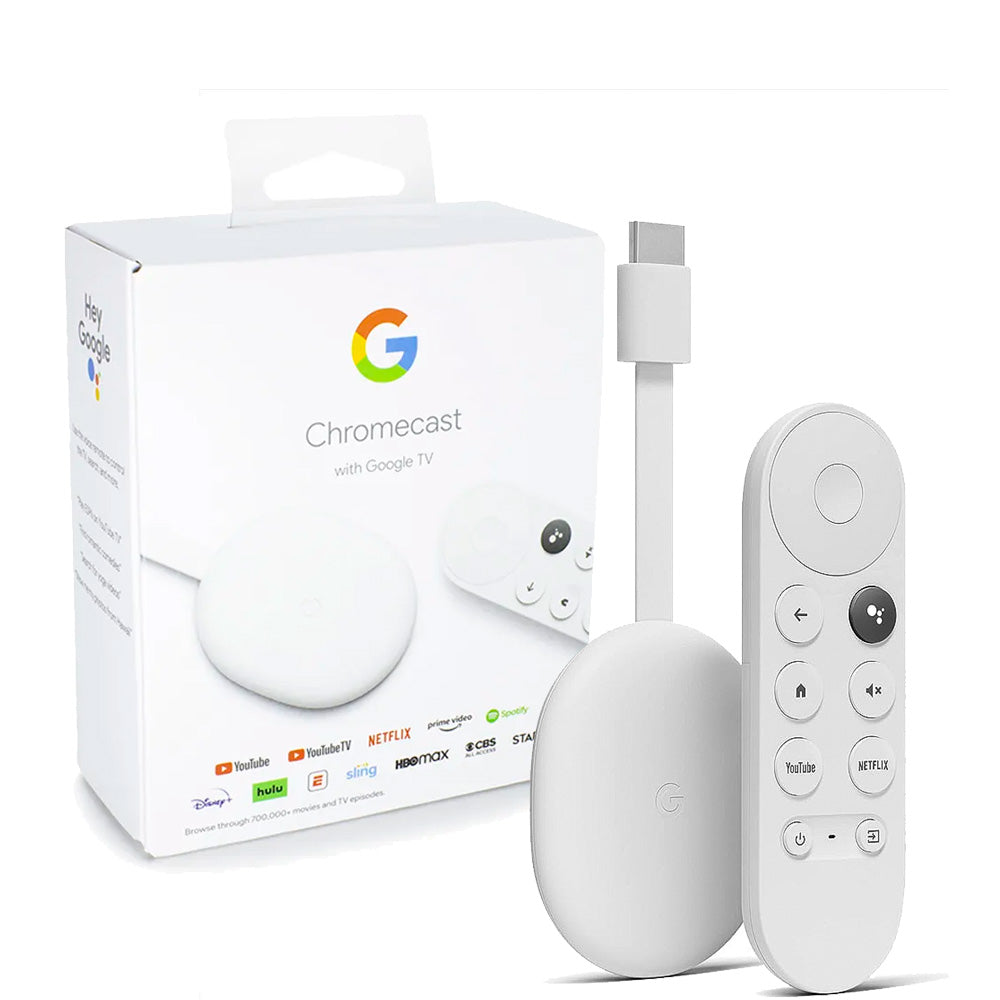 Chromecast 4 com Google TV (Full HD) G454V - ‎Bluetooth, Wi-fi, HDMI, Com controle - Cor Neve