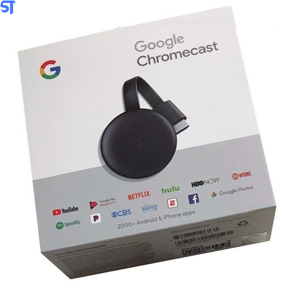 Google Chromecast 3 HDMI Full HD Resolução 1080p Wirelles Preto