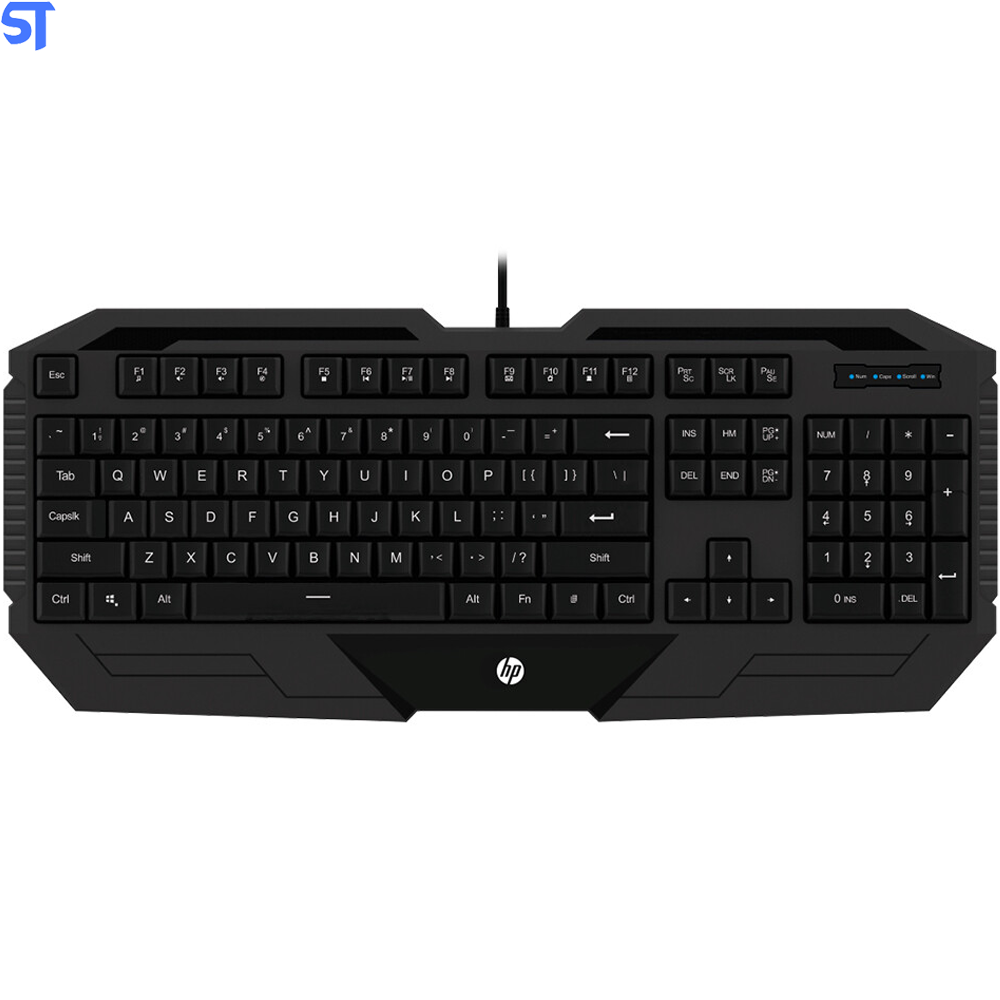 Teclado Gamer HP ABNT2 - K130 Preto Com Membrana