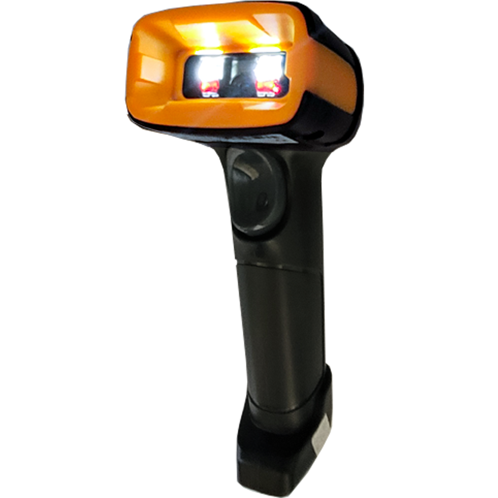 Leitor de Código de Barras Usb e Wireless Sem Fio Com Led Chiypos Preto Com Amarelo  - NT1680SW