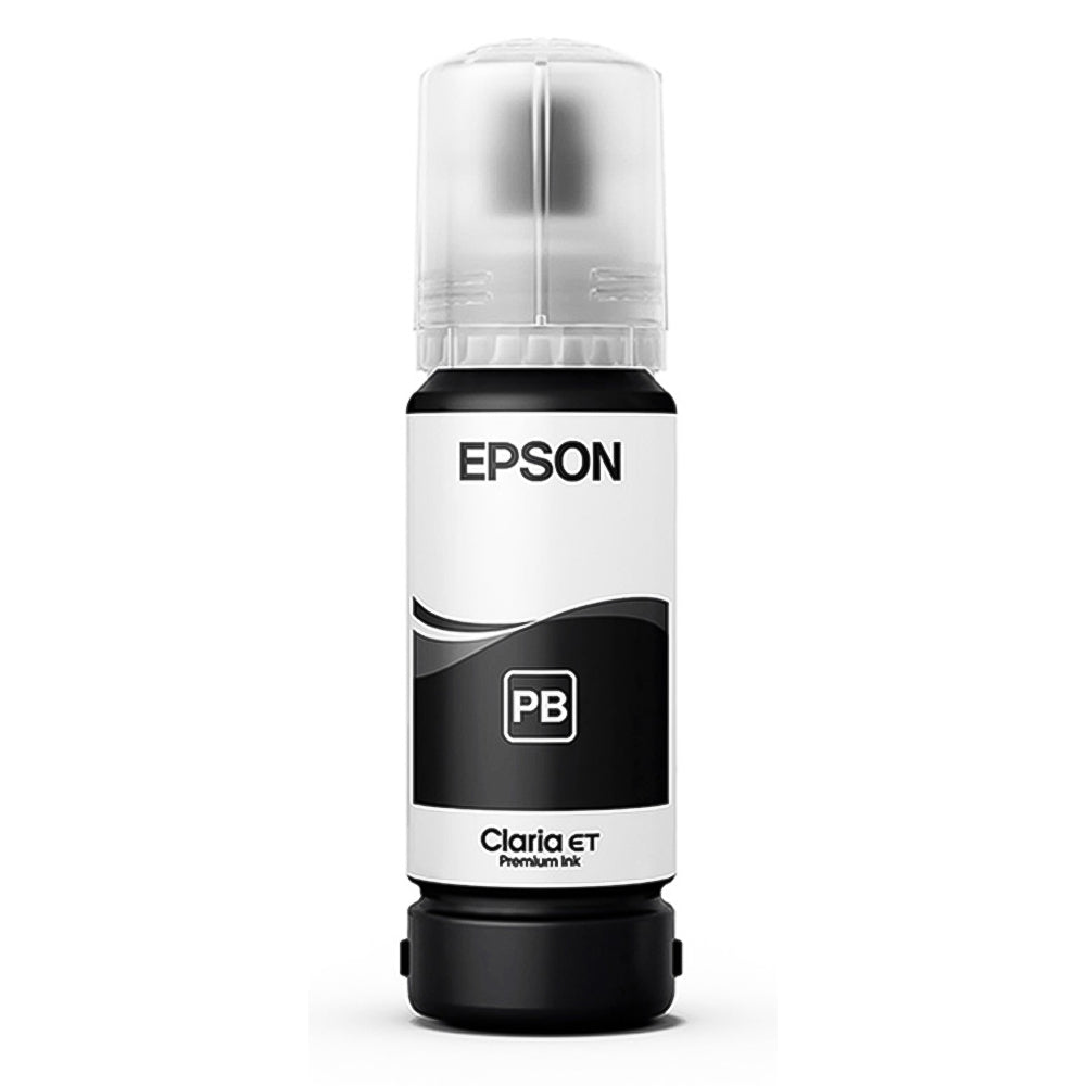 Refil Garrafa de Tinta Epson 555 Preto T555120-AL Para L8180 L-8180 8180 Original 70ml