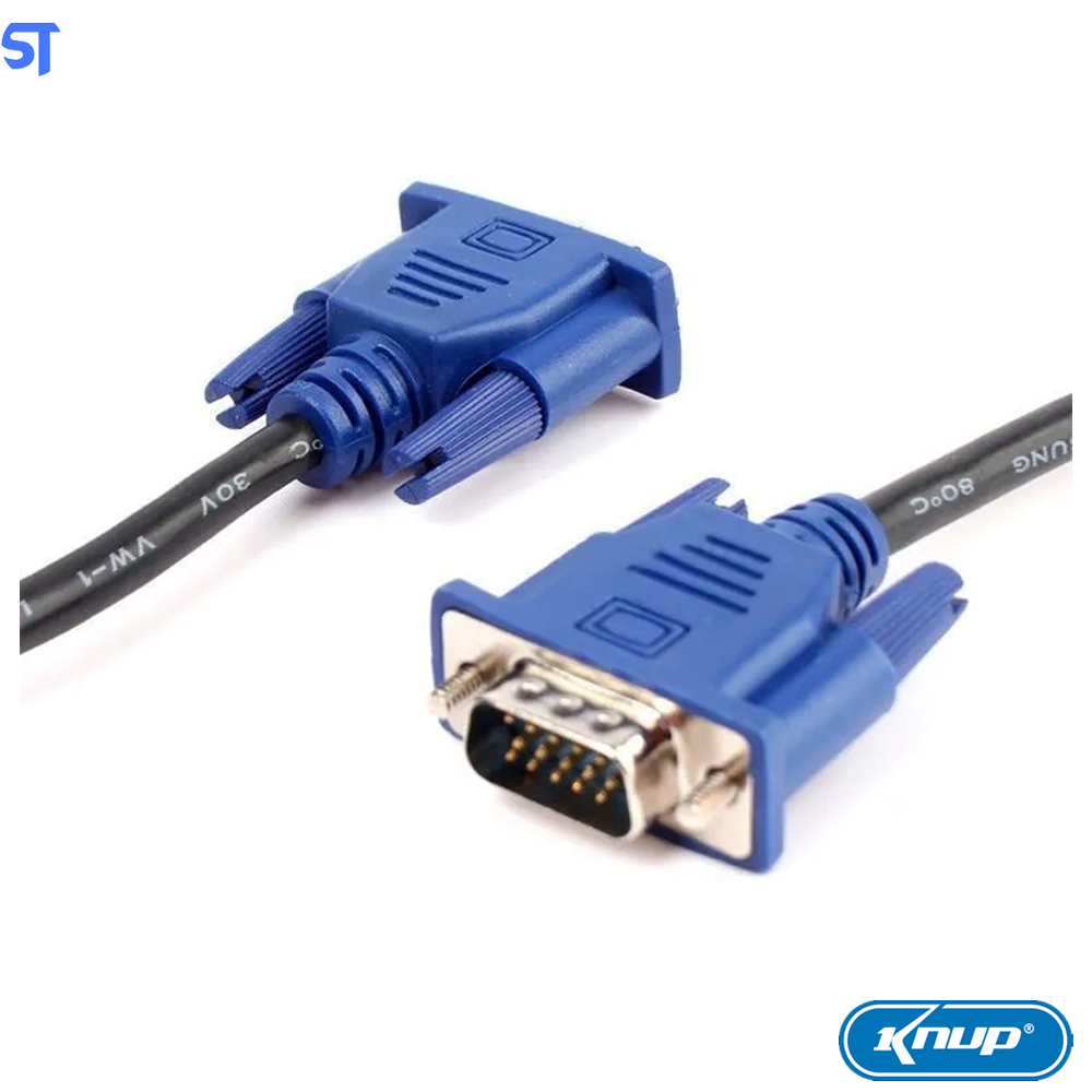 Cabo de Vídeo VGA 5 Metros Com Filtro Knup KP-5002