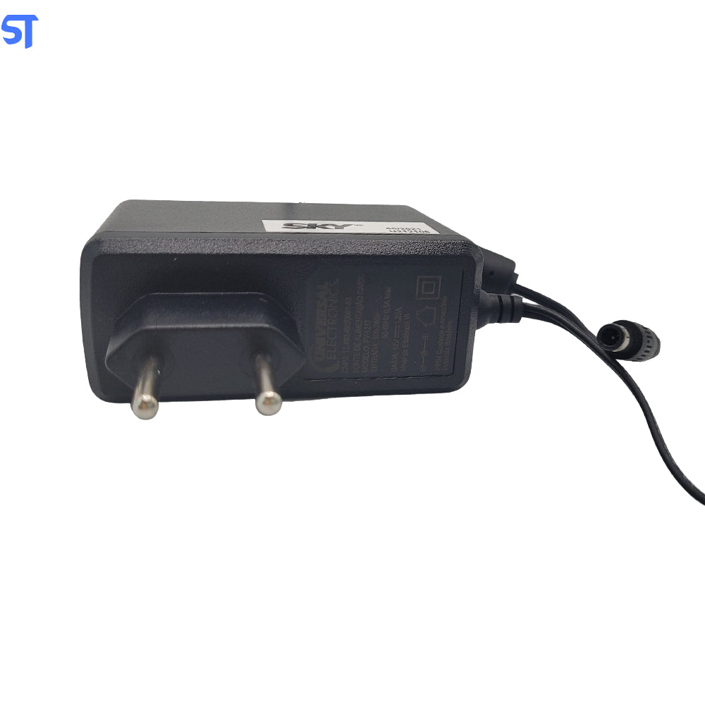 Fonte de Alimentação CA/CC 12V 1,25A Pino 5,3mm x 3,3mm Modelo: FY-1217