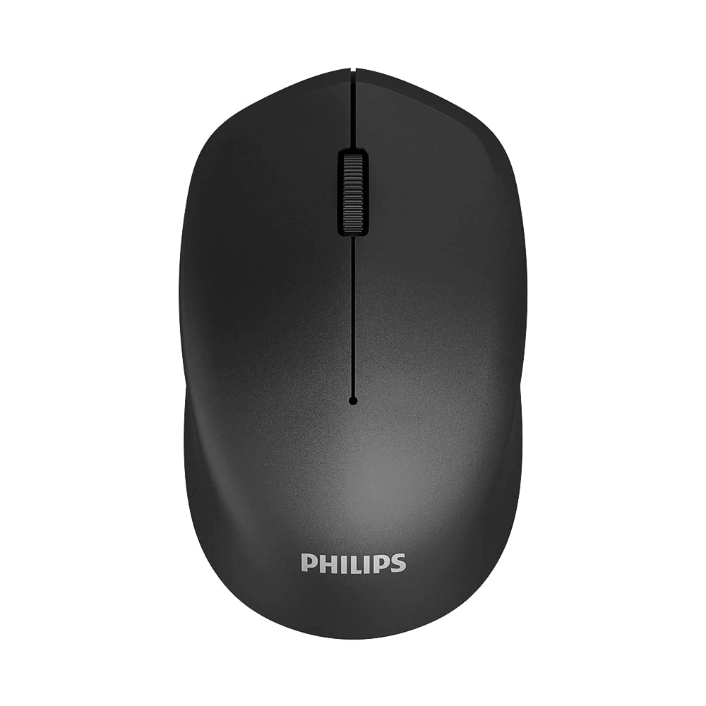 Mouse Sem Fio Tecnologia RF 2,4GHz Sensor Óptico 3 Botões de Função Philips Preto - SPK7344