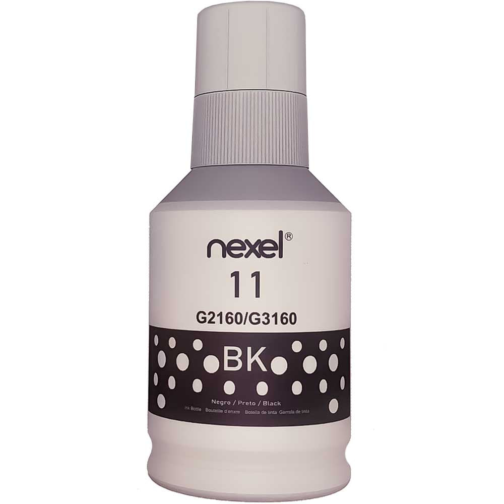 Refil De Tinta Compativel Canon Nexel Preto BK 11 G2160/G3160 135Ml