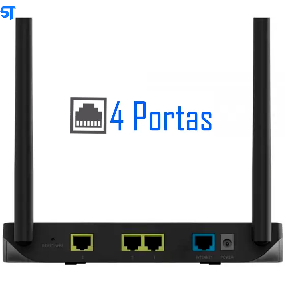 Roteador Wireless 300Mbps 4 portas W4-300F - Wi - Force Intelbras