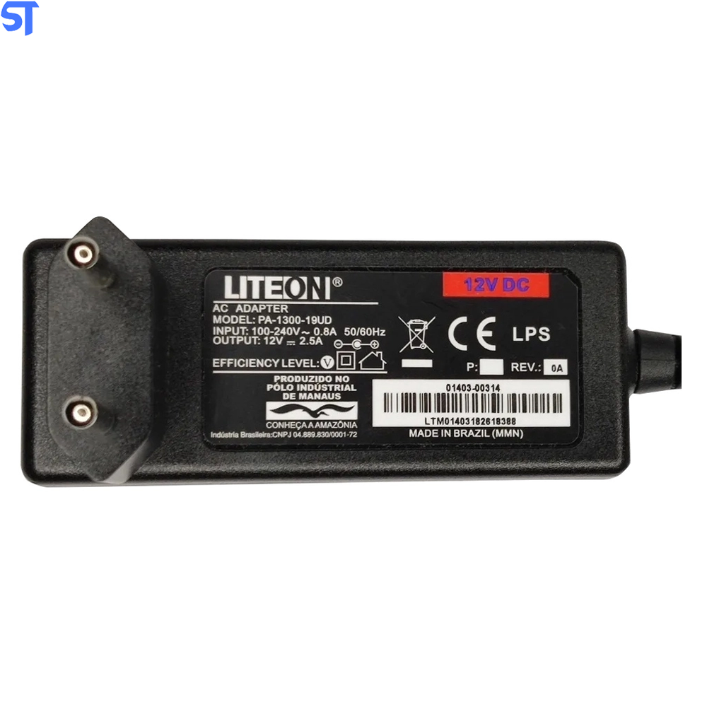 Fonte de Alimentação 12V 2,5A - LITEON