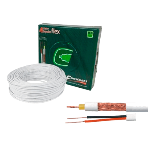 Kit Sistema de Câmeras Intelbras Com 8 Canais+ HD de 2TB + Fonte 10A+ 100 Metros de Cabo e Conectores