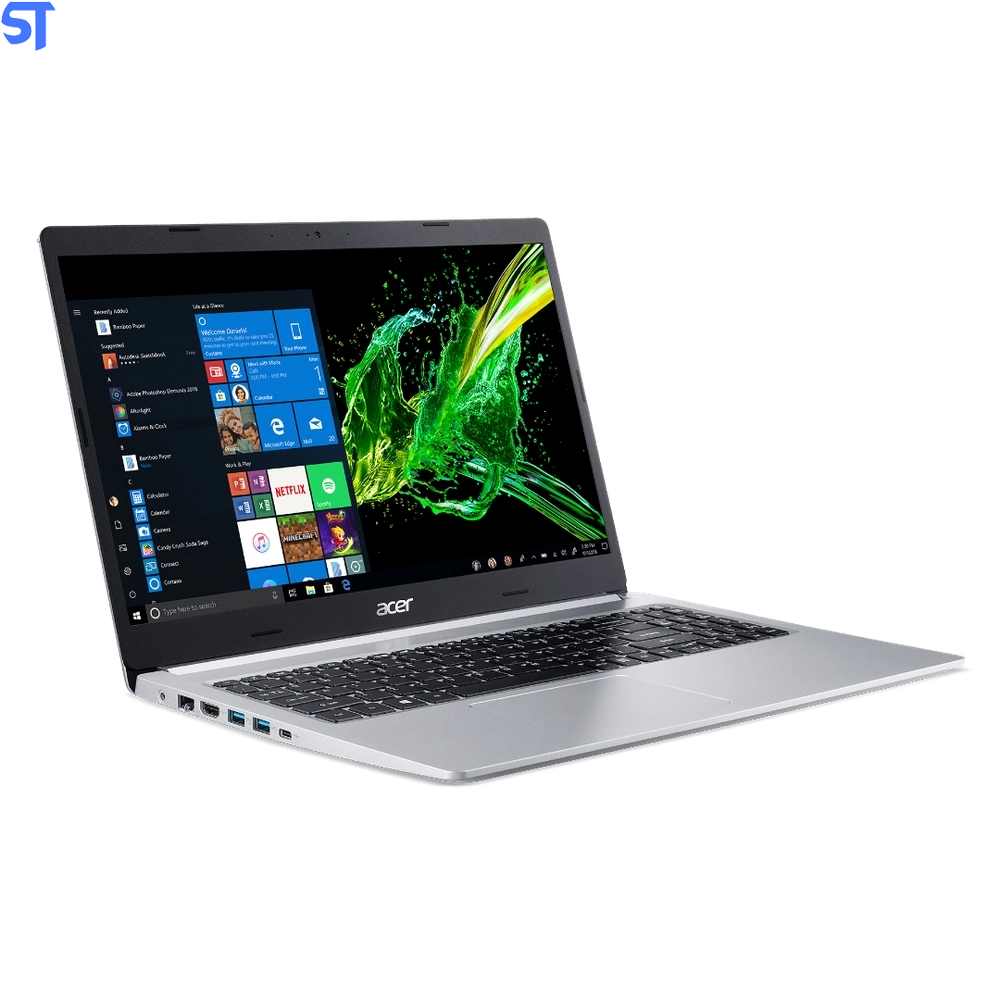 Notebook Acer Aspire 5 A515-54G-52C1 Intel Core i5-10210U 8GB 512GB W10 15.6" Placa de Vídeo Geforce 2GB MX250 Prata