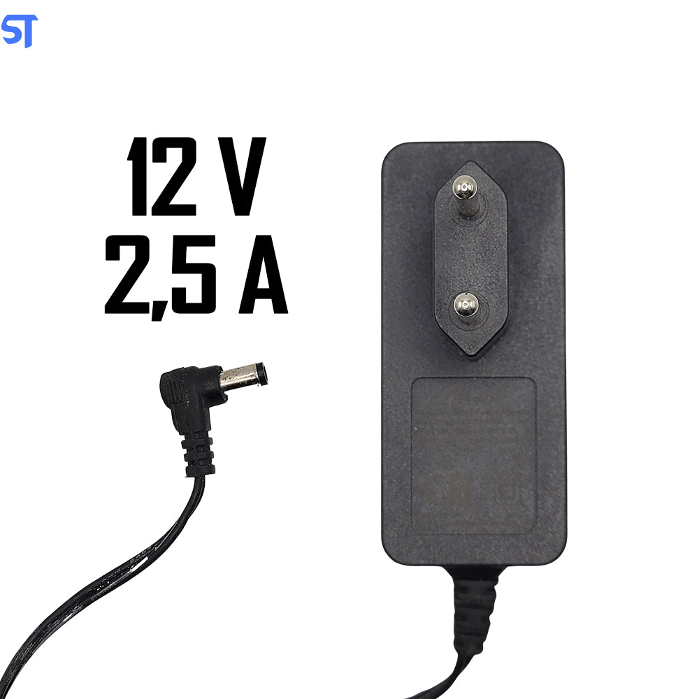 Fonte de Alimentação 12V 2.5A FastLink Pino 5,2mm x 2,6mm Modelo: F30L2-120250PAE