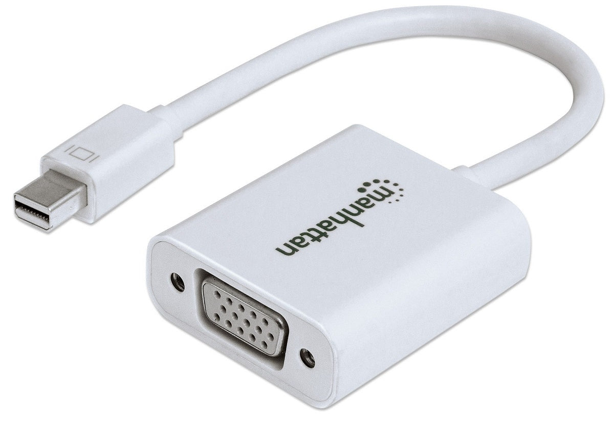Adaptador Mini Displayport para VGA - Branco- Manhattan