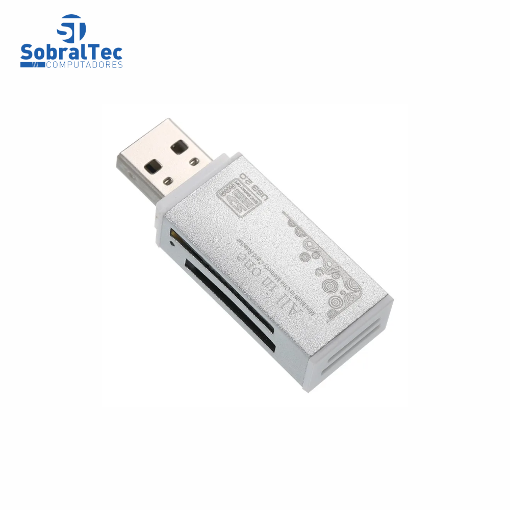 Adaptador Usb 2.0 All In One Leitor De Cartão SD MMC SDHC TF