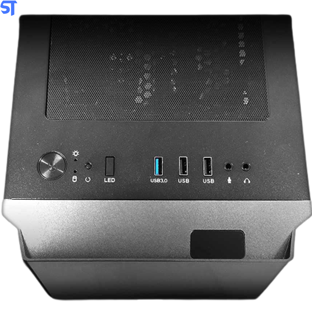 Gabinete Gamer C3Tech MT-G670SBK Mid Tower RGB com FAN Lateral em Vidro - MT-G670SBK