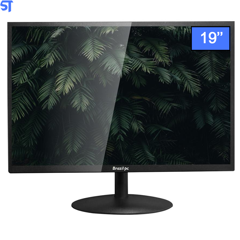 Monitor Brazil PC 19 HD LED, Widescreen, HDMI/VGA, Ajuste de Ângulo - BPC-19WE02-B