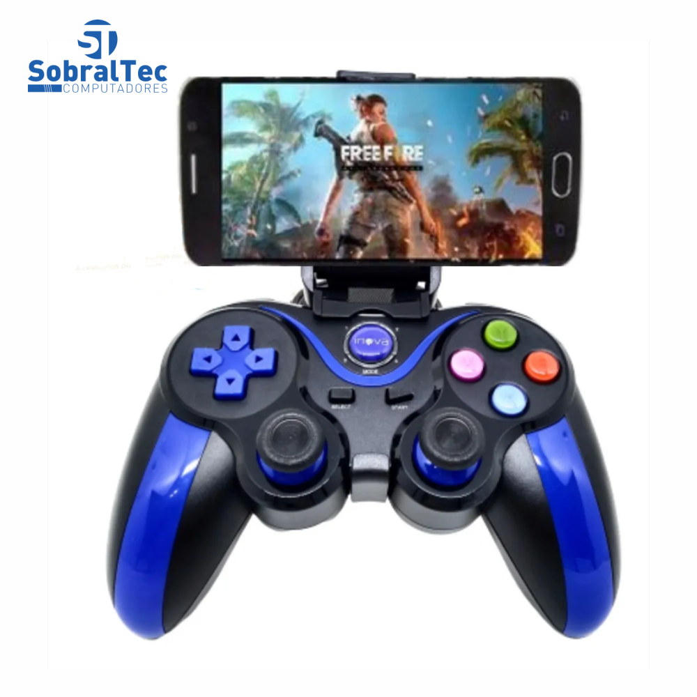 Controle Joystick Wireless Para Celular IOS Android e Windows Inova Con-8418