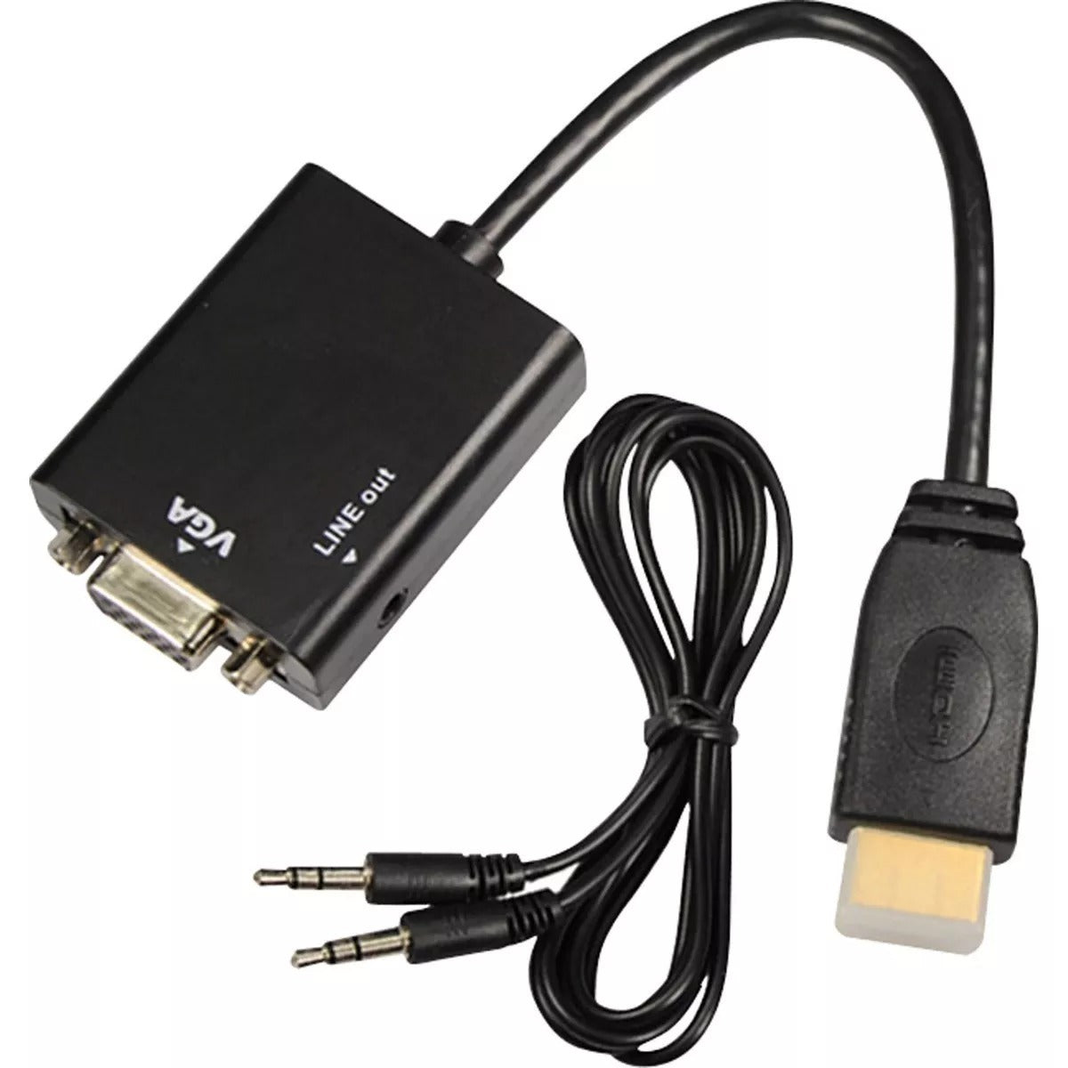Cabo Conversor Hdmi X Vga Hd Com Saída de Audio P2 Xt-2085 Xtrad