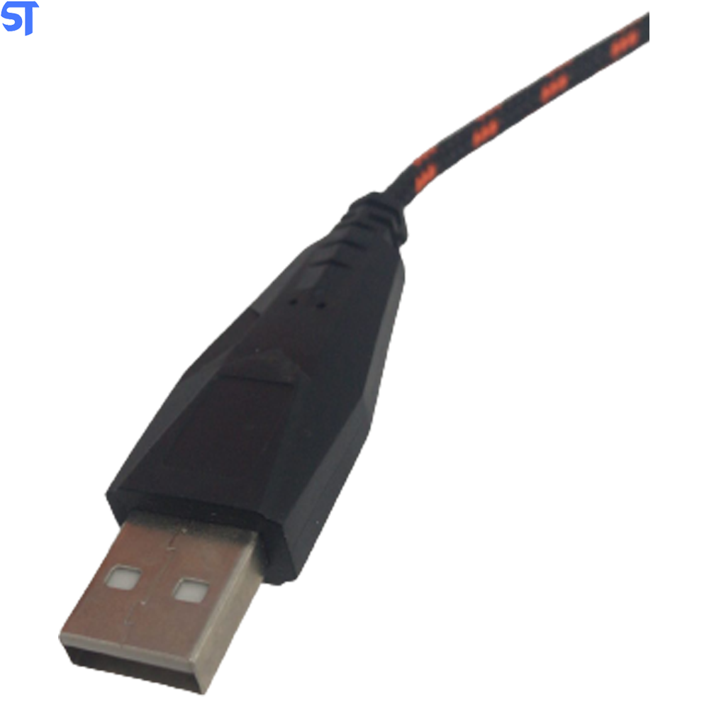 Mouse Gamer USB 2400 DPI LED 7 Botões Knup KP-MU012- Laranja