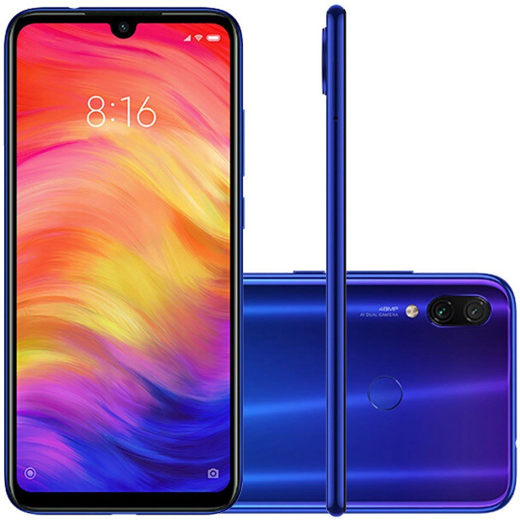 Celular Smartphone Xiaomi Redmi 7 Tela 6.26 Pol- 3GB-32GB Dual SIM Versão Global Blue