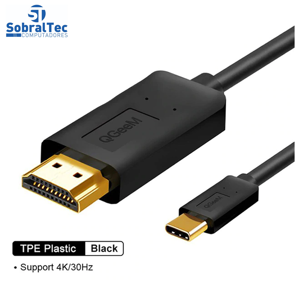 Cabo Conversor USB Tipo C Para Cabo HDMI 4K do Celular Para TV