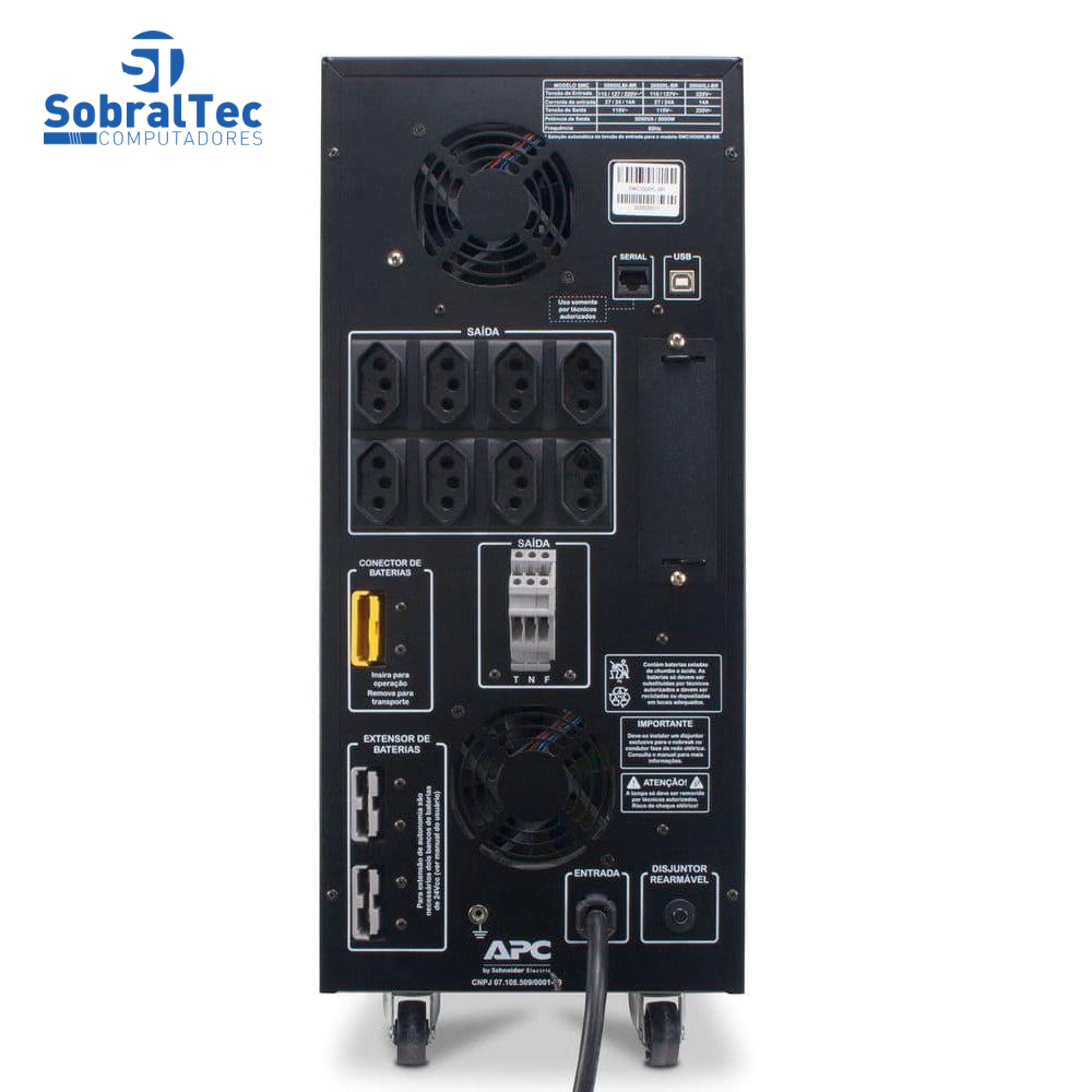 Nobreak APC SMC3000XLBI-BR Smart-UPS 3000VA, 115V/220V,(Bivolt)