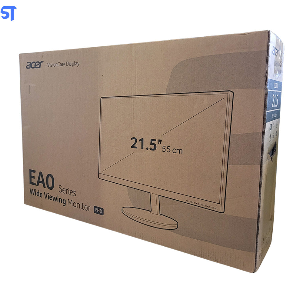 Monitor Gamer Acer 21.5” Zero Frame LED VA FHD 100Hz 8ms AMD Radeon FreeSync 1x VGA 1x HDMI EA220Q Hbi