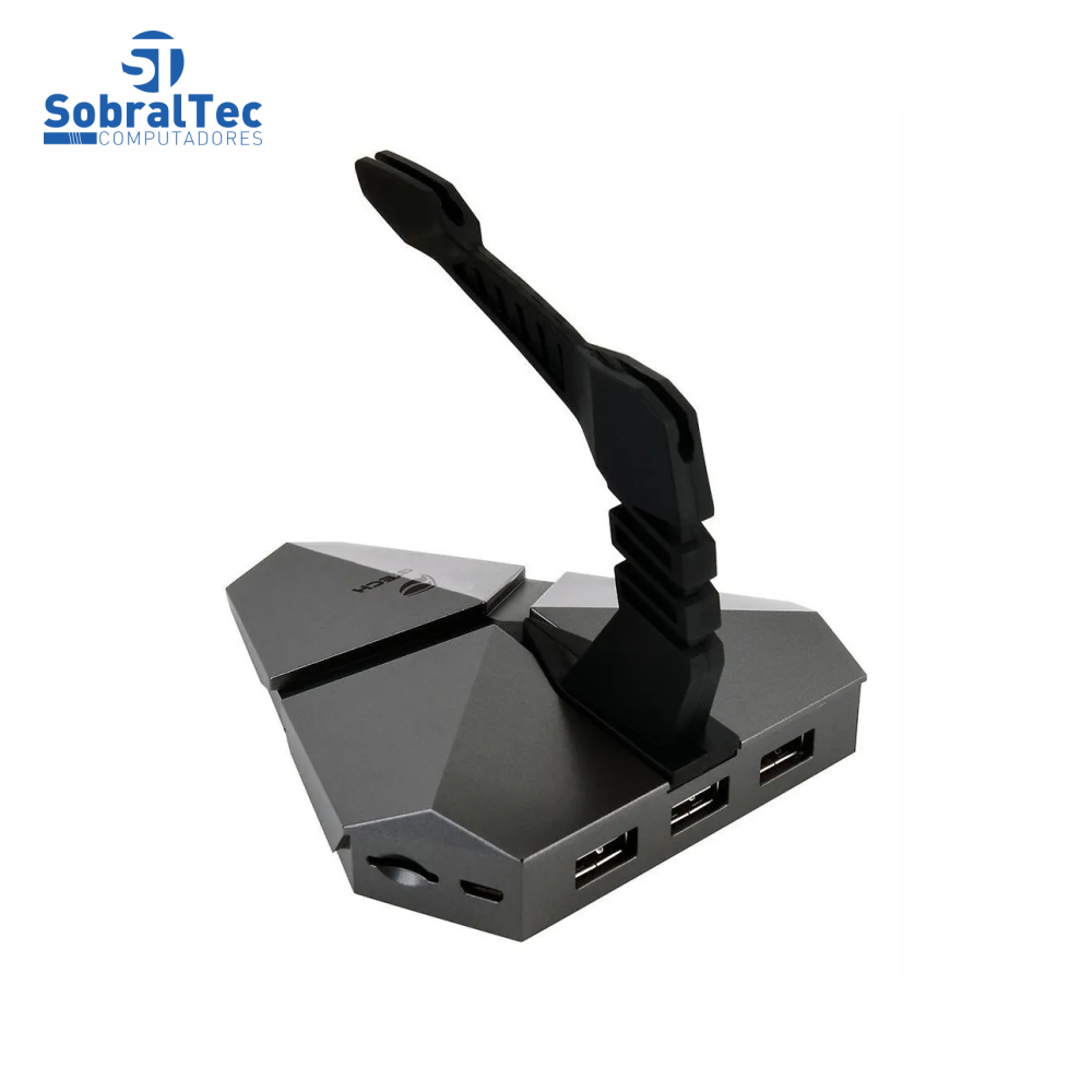 Mouse Bungee Usb Hub 3 Portas Leitor Micro Sd Mb-200si C3Tech