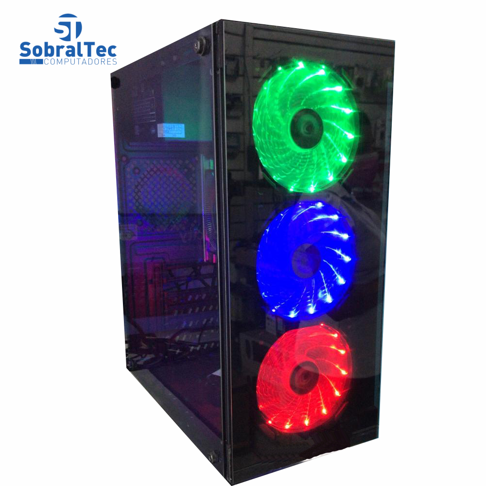 Computador Gamer Core i3-6100 3.70 GHz HD SSD 120GB- Memória 8GB- Placa Vídeo Asus GTX 1050 TI 4 GB 256Bits