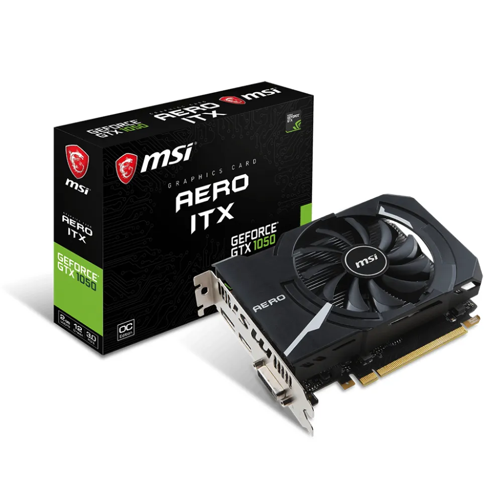 Placa de Vídeo MSI GeForce GTX1050 Oc 2GB DDR5 PCI