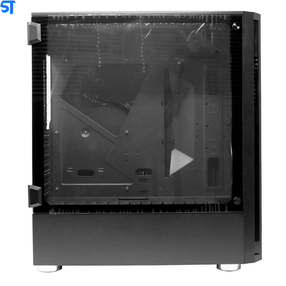 Gabinete Gamer Bg-025 Preto Bluecase  Sem Fonte / Usb 3.0 Com 6 Cooler Fan e Controlador RGB