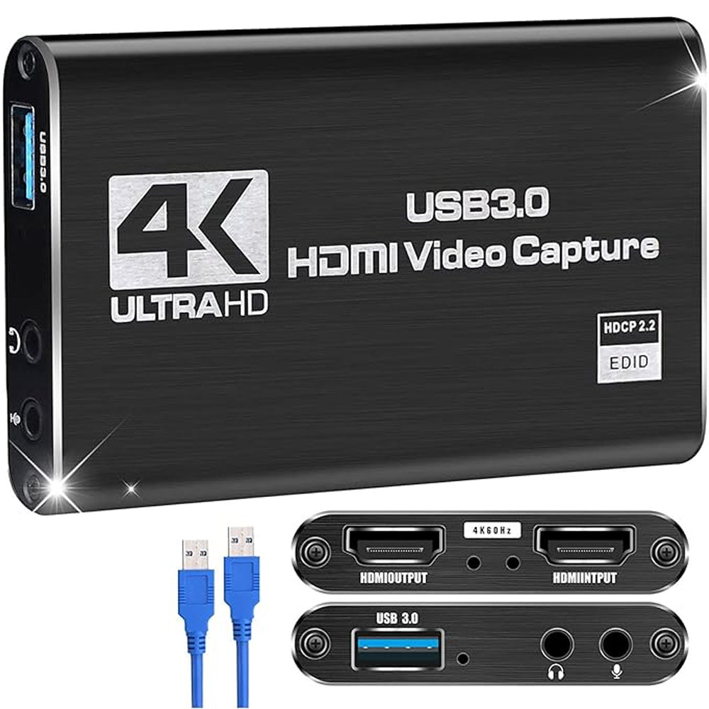 Placa de Captura de Vídeo 4k 60fps HDTV HDMI USB 3.0 - A-08-01