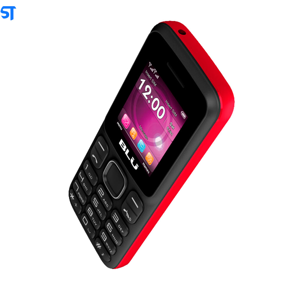Celular BLU Z4 Dual SIM Tela de 1.8 com Câmera VGA e Rádio FM - Preto/Vermelho