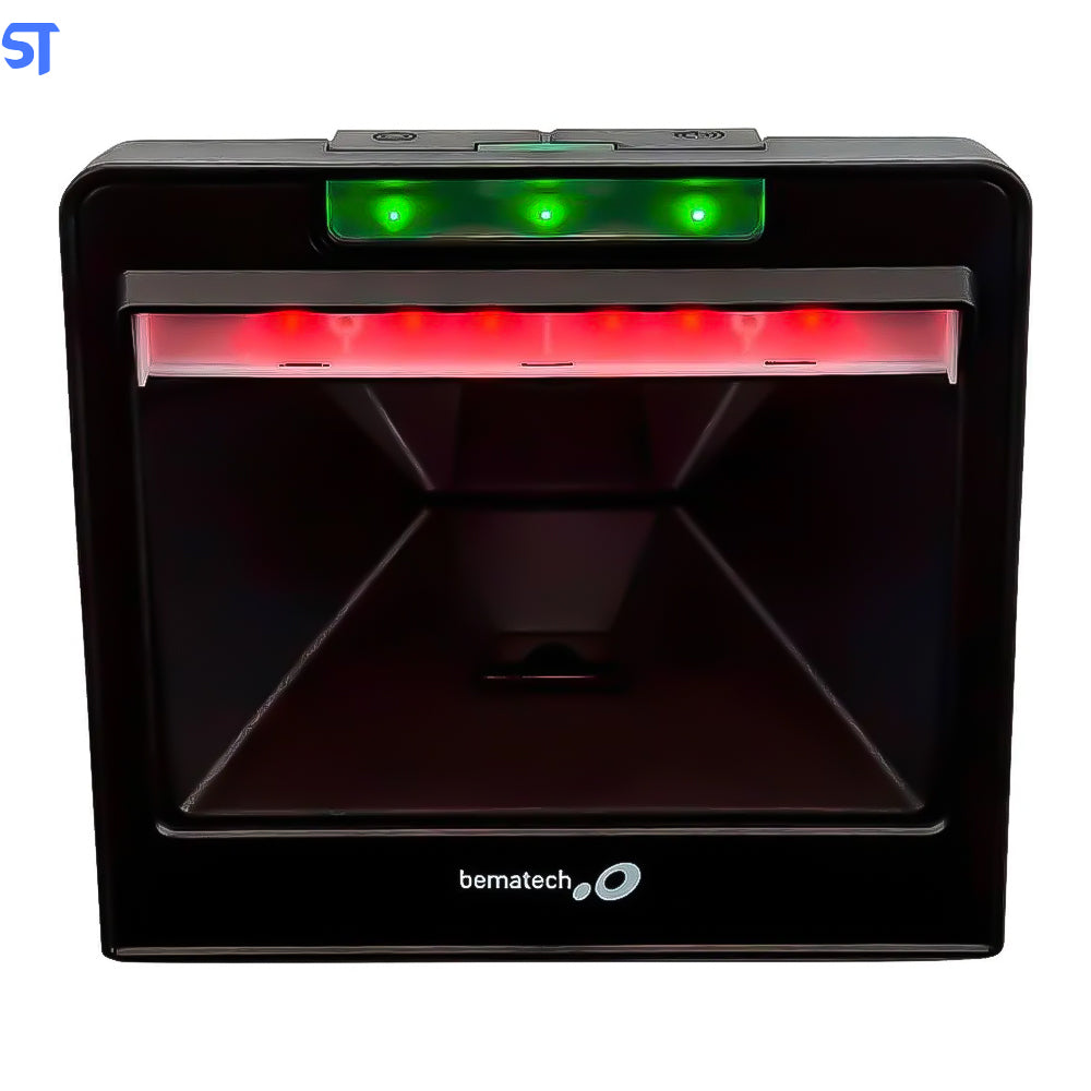 Leitor de Código de Barras de Mesa Fixo Bematech I-3200 Novo S-3200 1D e 2D, Imager, USB, Plug & Play, Preto