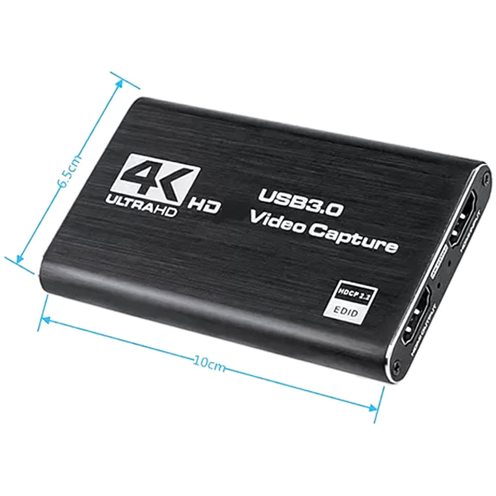 Placa de Captura de Vídeo 4k 60fps HDMI USB 3.0 Plug And Play - Xcap