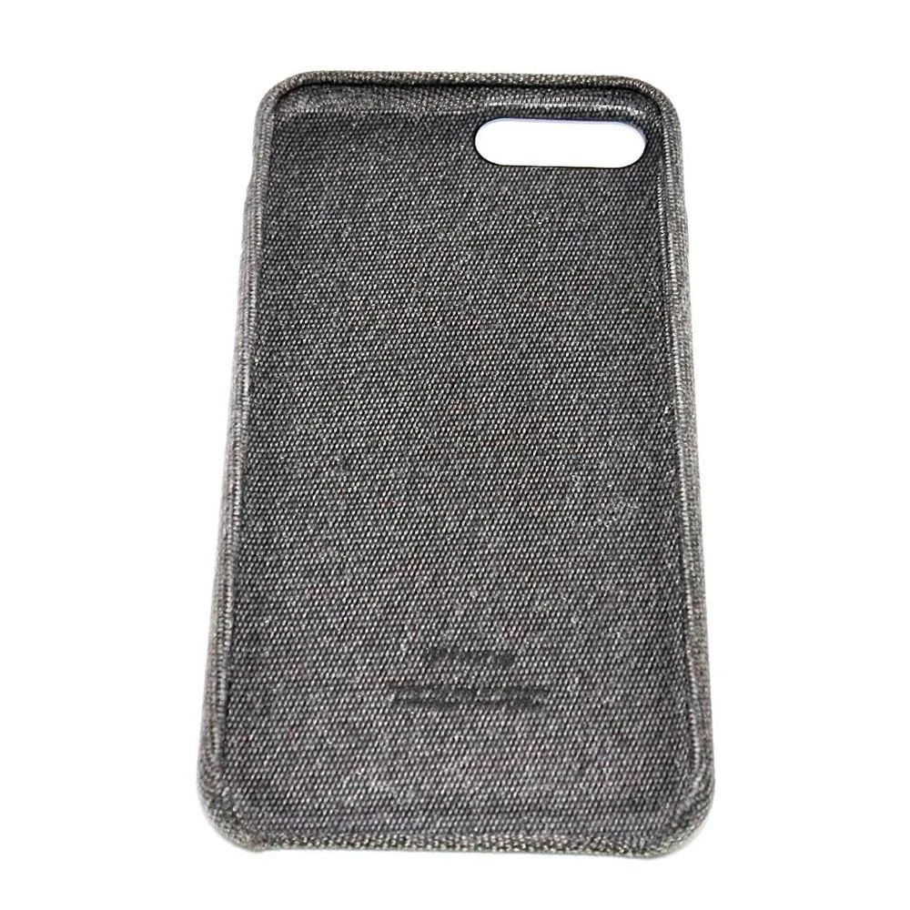 Capa Para iPhone 7 Jeans Tecido Premium Clear View Standing Cover