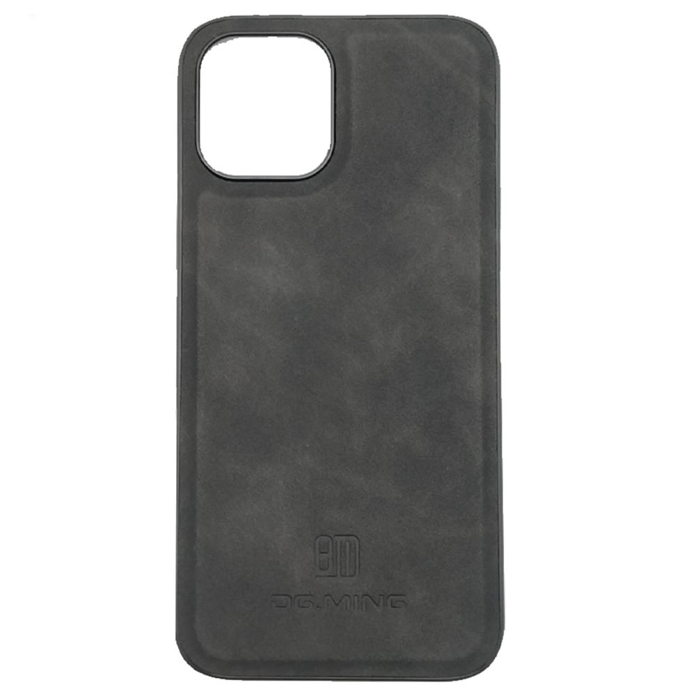 Capa de Couro Magnetica Com Porta Cartões para iPhone 12 Pro Max- Preta