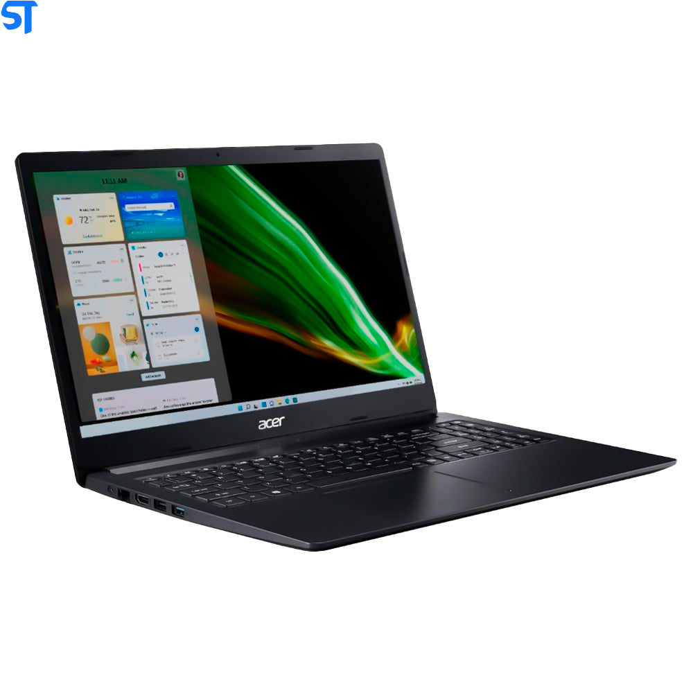 Notebook Acer Aspire 3 Intel N4020 Dual Core, 4GB RAM, SSD 128GB, 15.6 HD, Windows 11, Office, Preto - A315-34-C2BV