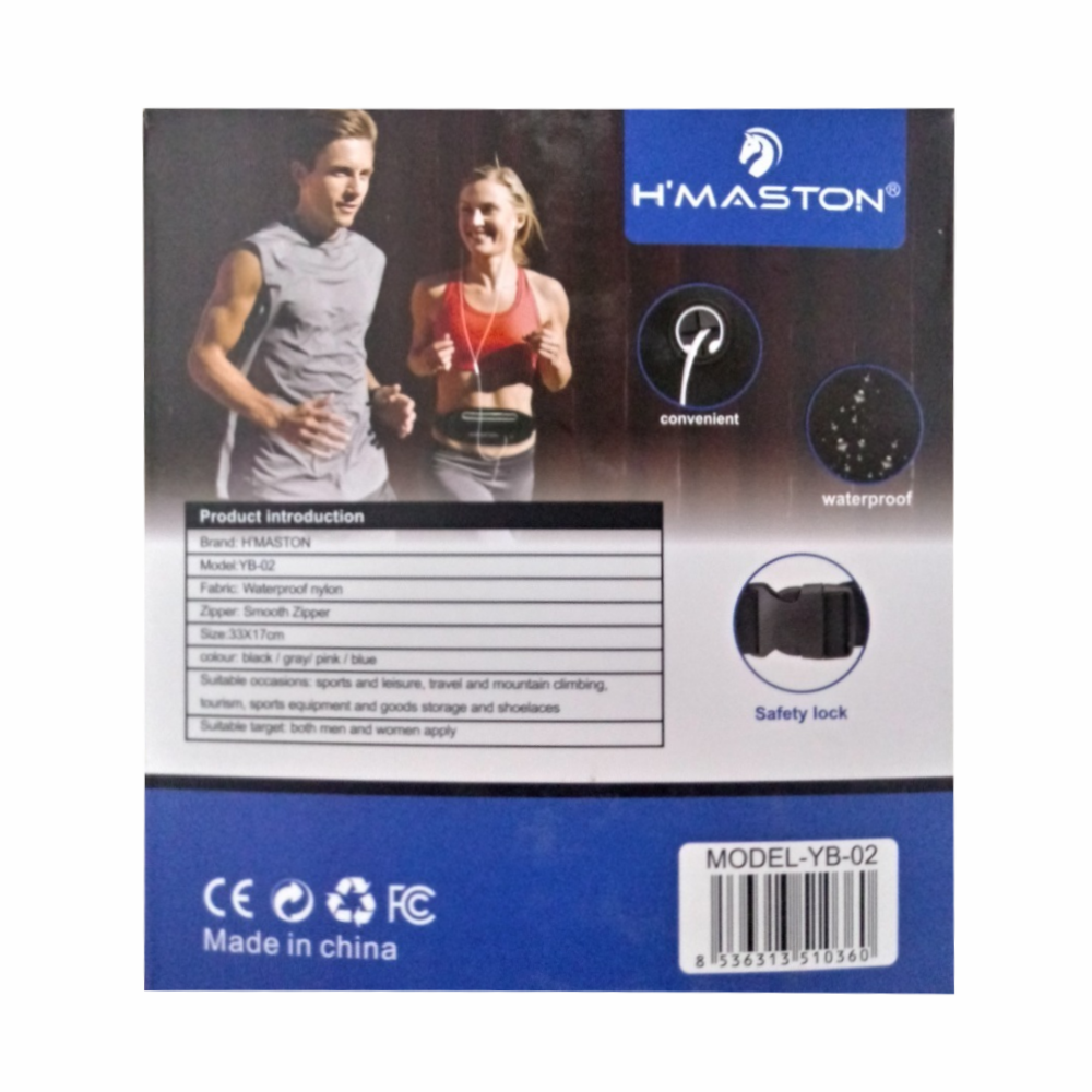 Cinto Impermeável H'maston Sports Pocket Yb-02 Para Celular Corrida