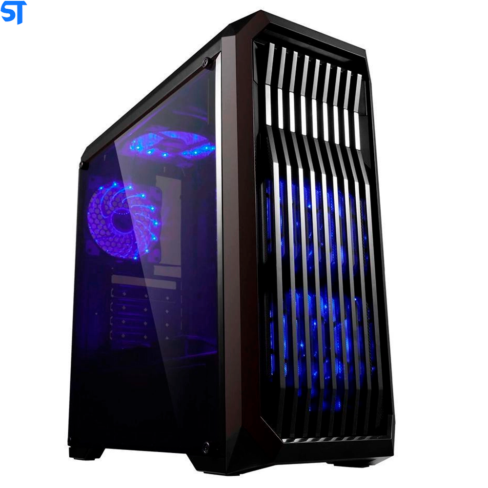 Gabinete Gamer Bg-019 Preto Bluecase - S/ Fonte / Usb 3.0 Frontal