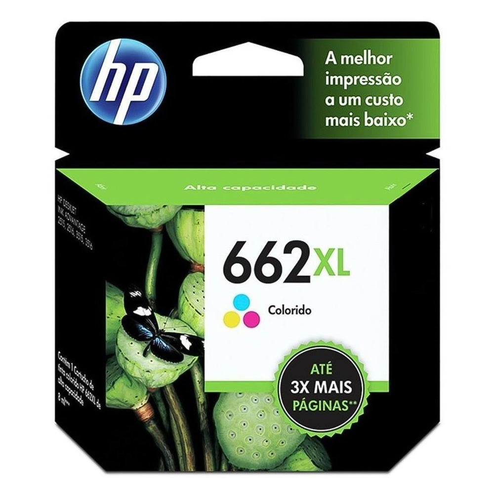 Cartucho Hp 662XL Colorido Original (CZ106AB) 8ml