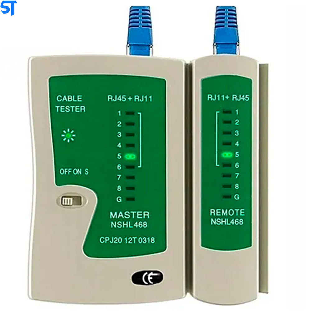 Testador De Cabo De Rede RJ45 - RJ11 KP-M0002