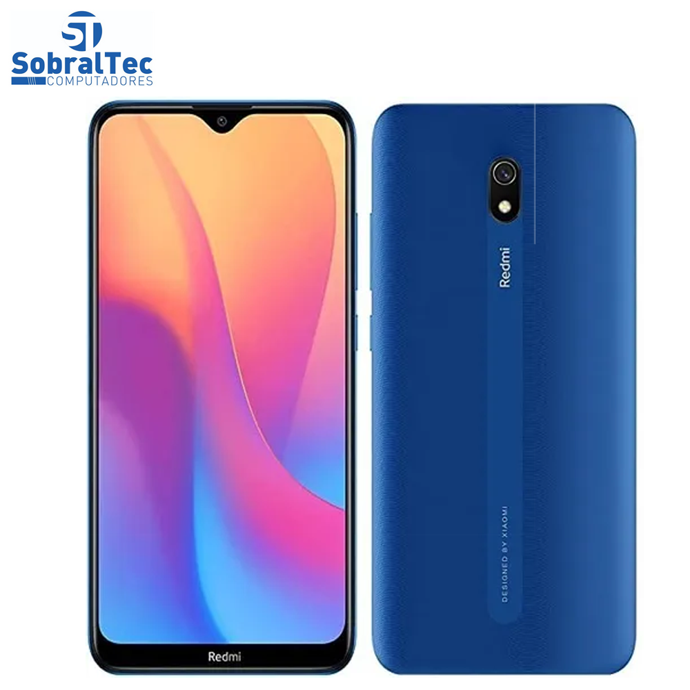 Smartphone Xiaomi Redmi 8A Dual Chip Cartão Sd 64Gb 4Gb Ram Azul Oceano
