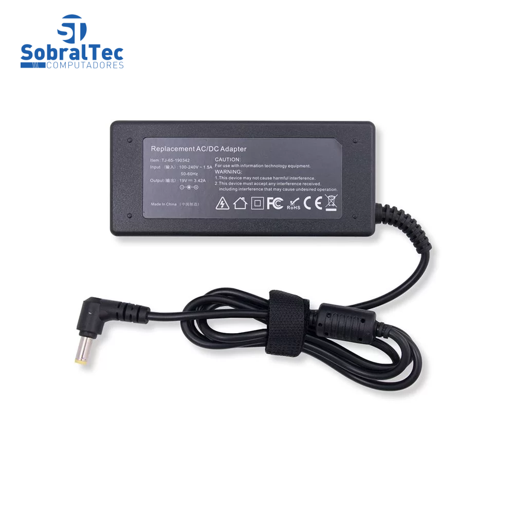 Fonte Notebook Compativel Acer - 19V 3.42A 65W - 5.5 x1.7mm- Bringt