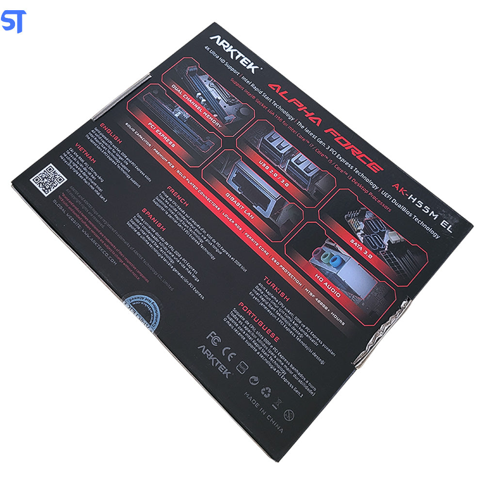 Placa Mãe Arktek AK-H55M EL LGA 1156 / Chipset Intel H55 / Micro ATX / DDR3