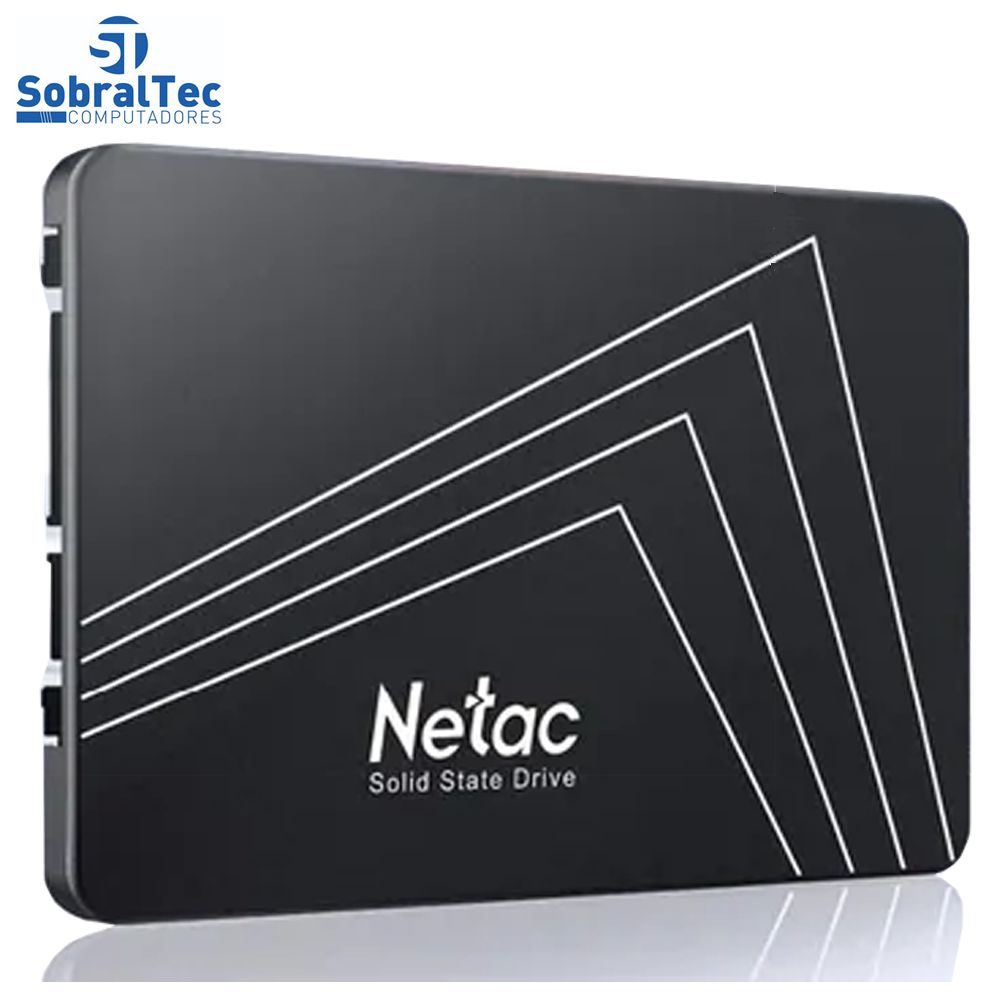 HD SSD 1TB Sata 3 560mb/s para Leitura e 510mb/s para Gravação Netac Black